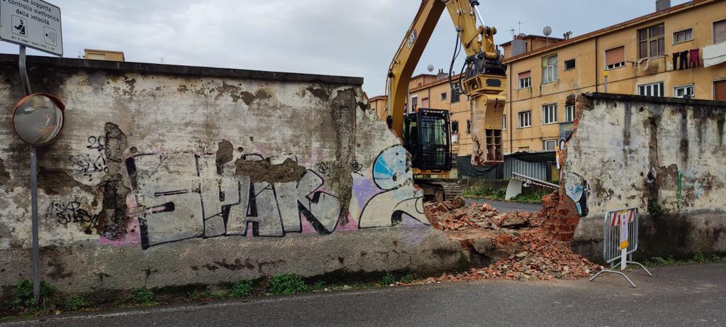 FOTO FASE 1 DEI LAVORI - DEMOLIZIONE 